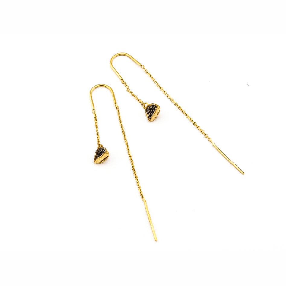 TAI JEWELRY | Triangular Shaped Drop Threader Earrings | Earrings |