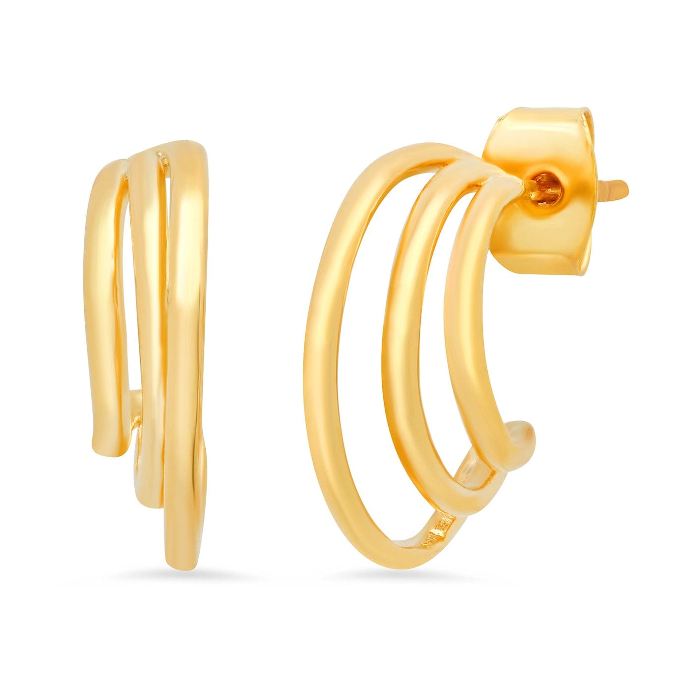 TAI JEWELRY Earrings Trinity Stacked Hoops