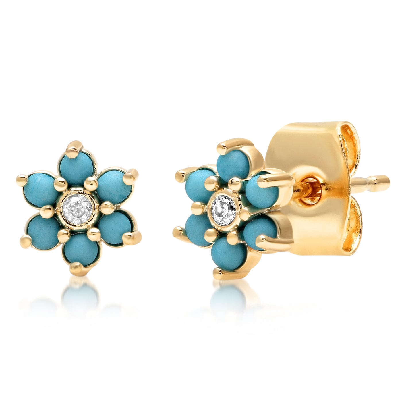 TAI JEWELRY | Turquoise Flower Studs | Earrings |