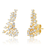 TAI JEWELRY Earrings Twinkling CZ Crawler