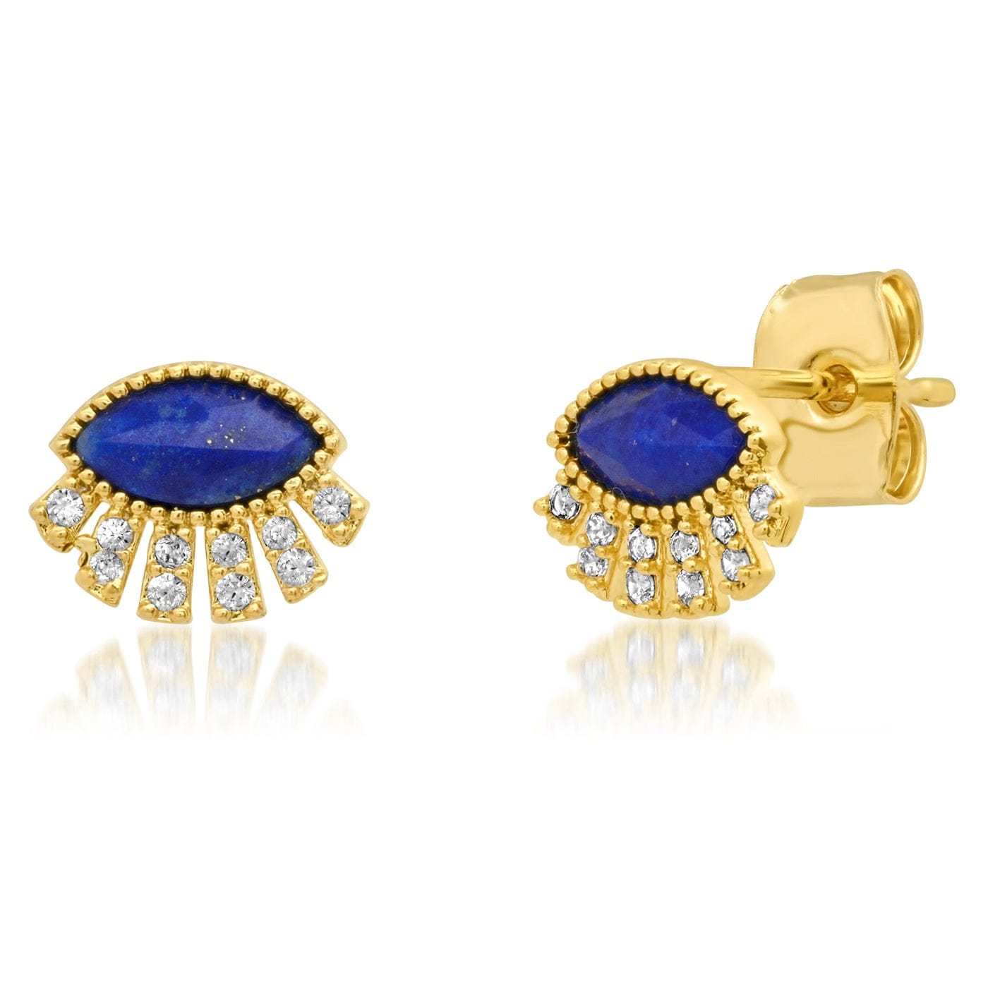 TAI JEWELRY Earrings Lapis Twinkling Eye Earrings