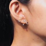 TAI JEWELRY | Twinkling Stars Climbing Ear Jacket | Earrings |
