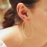 TAI JEWELRY Earrings Twisted Extra Extra Large Gold Hoops