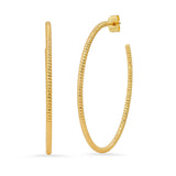 TAI JEWELRY Earrings Twisted Extra Large Gold Hoops