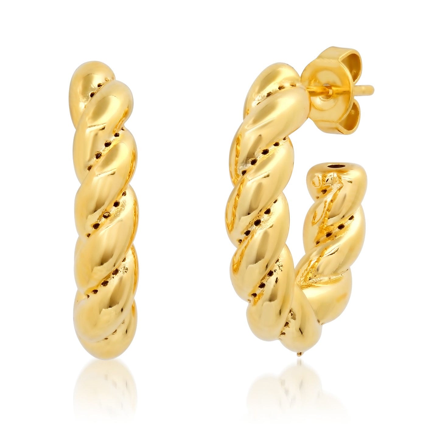 TAI JEWELRY Earrings Twisted Huggies