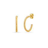 TAI JEWELRY | Twisted Gold Hoops | 20mm | Earrings |
