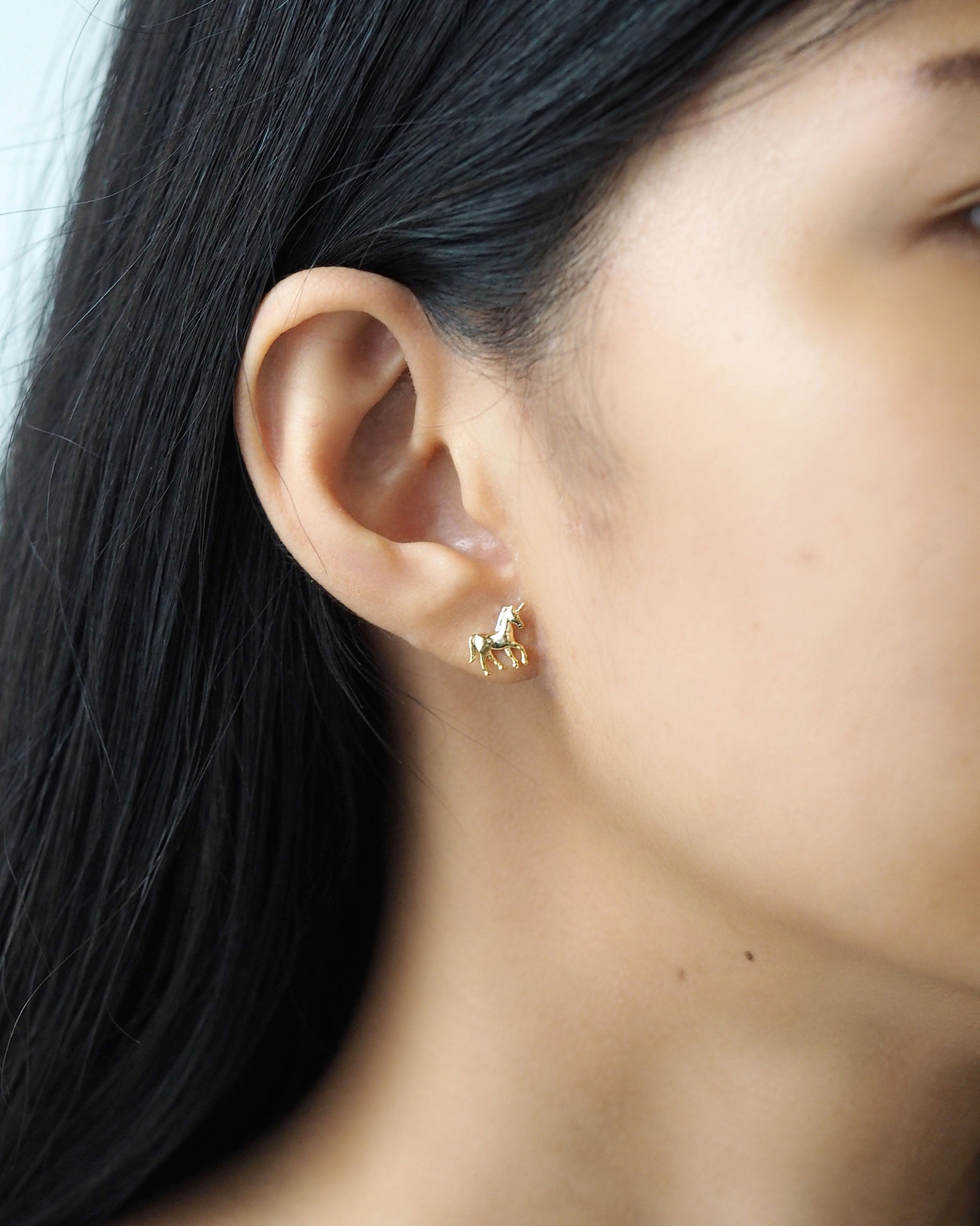 TAI JEWELRY Earrings Unicorn Studs