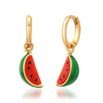TAI JEWELRY | Watermelon Slice Huggie Earrings | Earrings |
