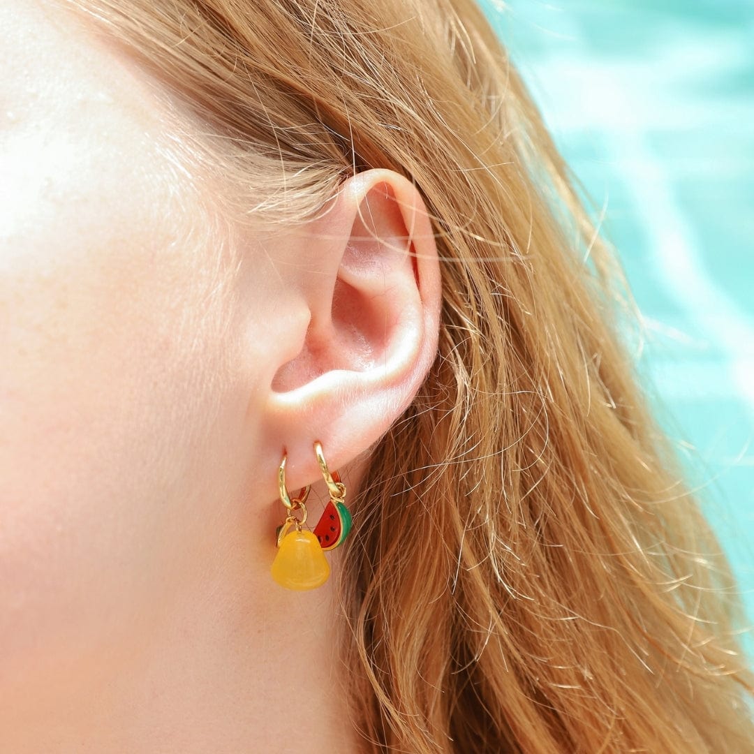 TAI JEWELRY | Watermelon Slice Huggie Earrings | Earrings |