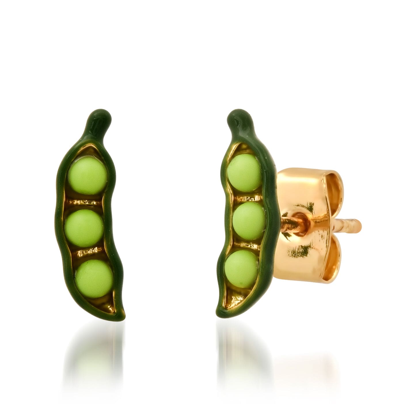 TAI JEWELRY | Whimsical Pea Pod Studs | Earrings |