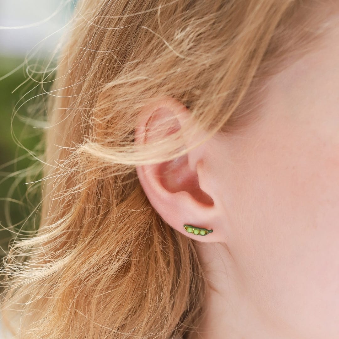 TAI JEWELRY | Whimsical Pea Pod Studs | Earrings |