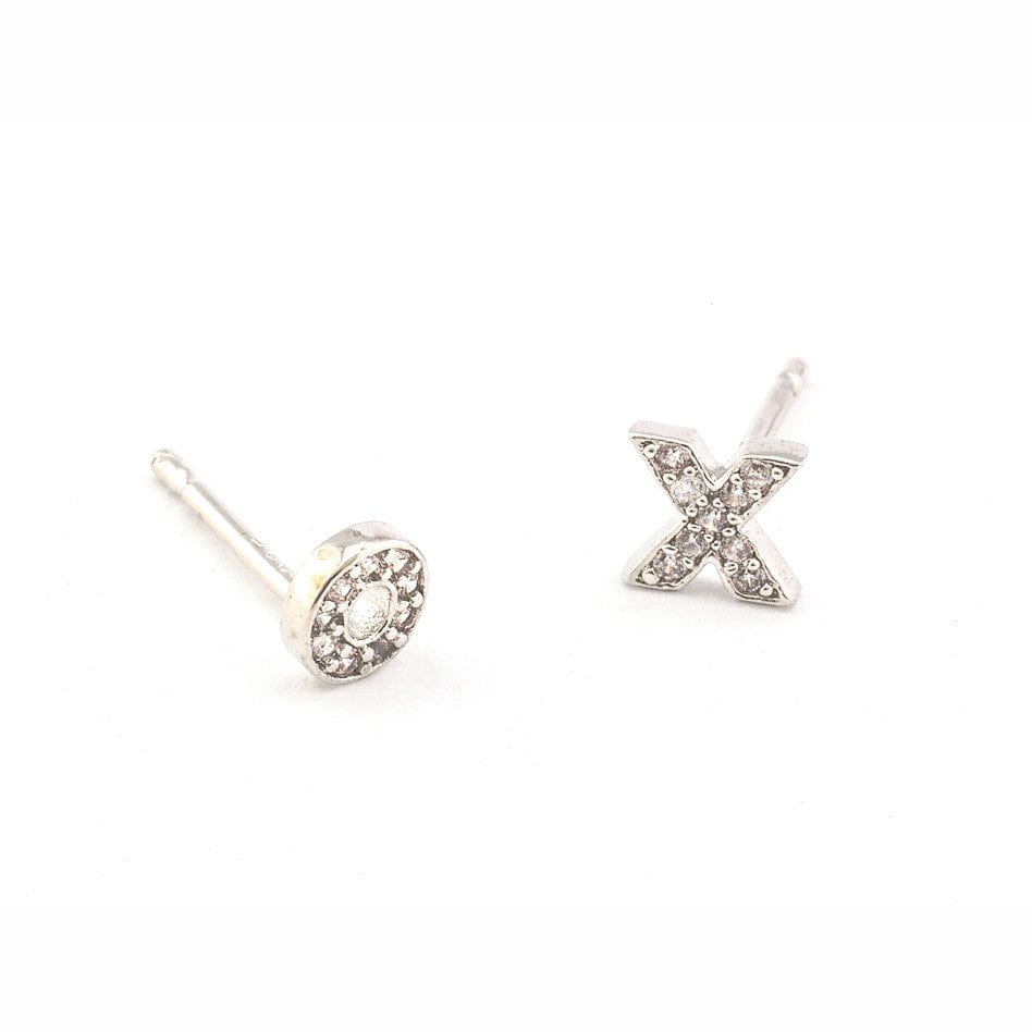 TAI JEWELRY Earrings Silver X O Earrings