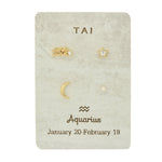 TAI JEWELRY | Zodiac Celestial Stud Pack | Earrings |