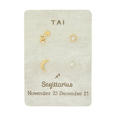 TAI JEWELRY | Zodiac Celestial Stud Pack | Earrings |