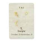 TAI JEWELRY | Zodiac Celestial Stud Pack | Earrings |