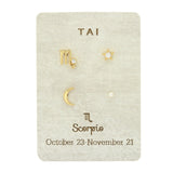 TAI JEWELRY | Zodiac Celestial Stud Pack | Earrings |