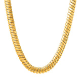 TAI JEWELRY Necklace 6.5MM Gold Snake Chain