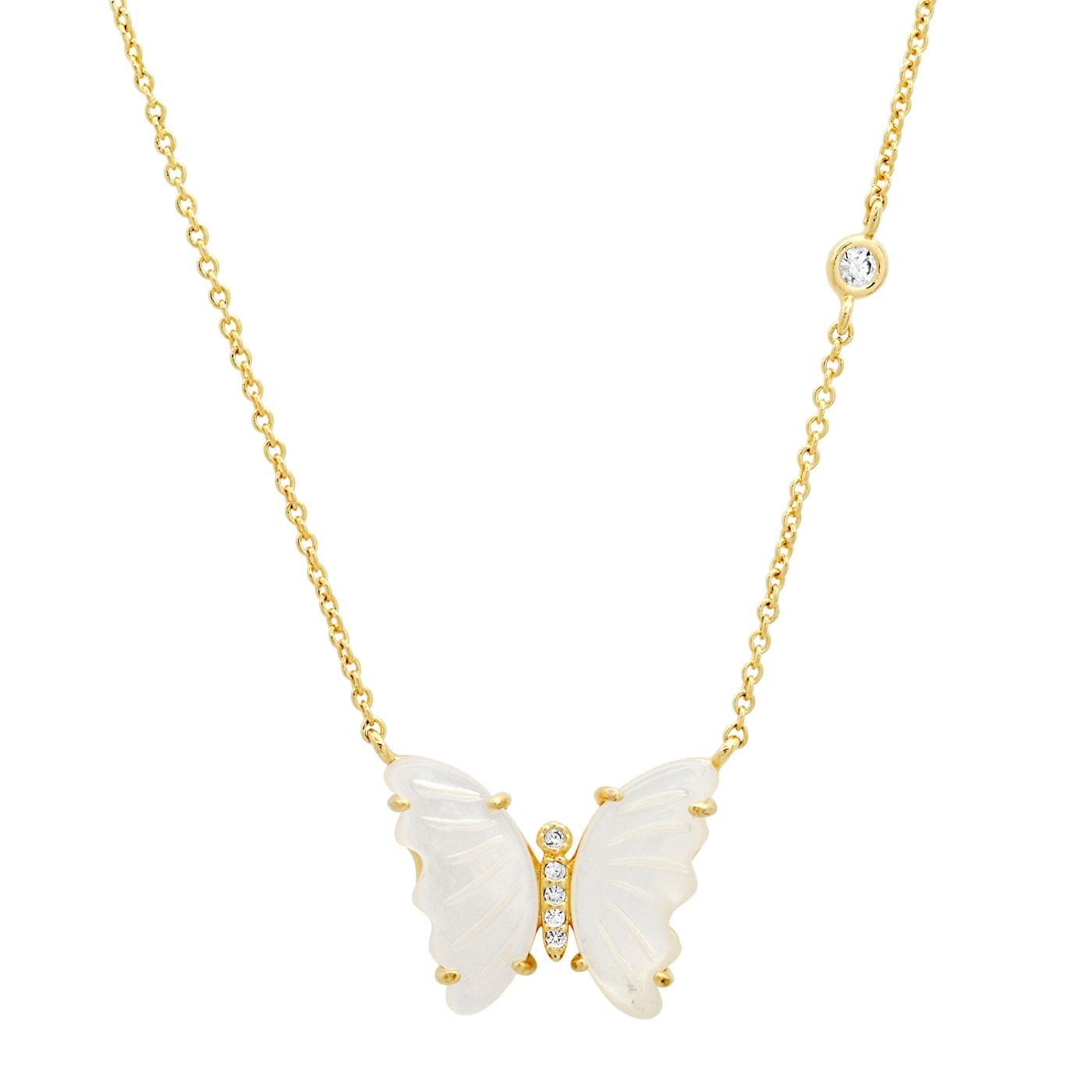 TAI JEWELRY | Mother of Pearl Butterfly Pendant Necklace | Necklace |