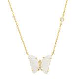 TAI JEWELRY | Mother of Pearl Butterfly Pendant Necklace | Necklace |