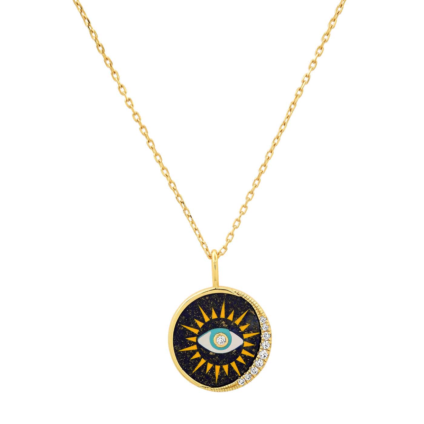 TAI JEWELRY Necklace Celestial Eye Medallion Necklace