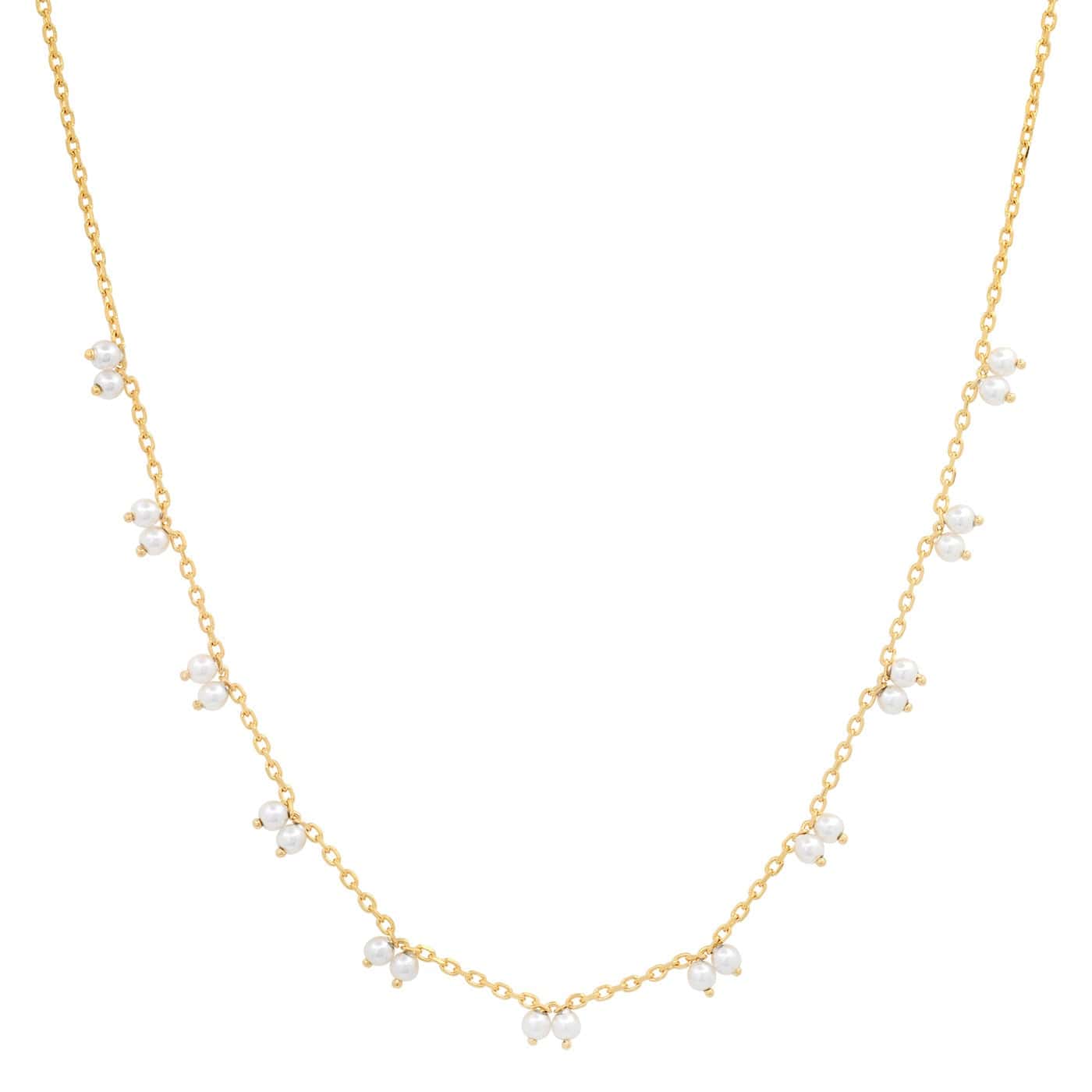 TAI JEWELRY Necklace Chain with Tiny Pearl Stations