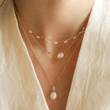 TAI JEWELRY Necklace Chain with Tiny Pearl Stations