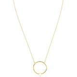 TAI JEWELRY Necklace Circle Necklace With Opal And Cz Accents