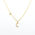 TAI JEWELRY | The Moon & Star CZ Necklace | Necklace |