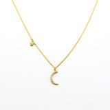 TAI JEWELRY | The Moon & Star CZ Necklace | Necklace |