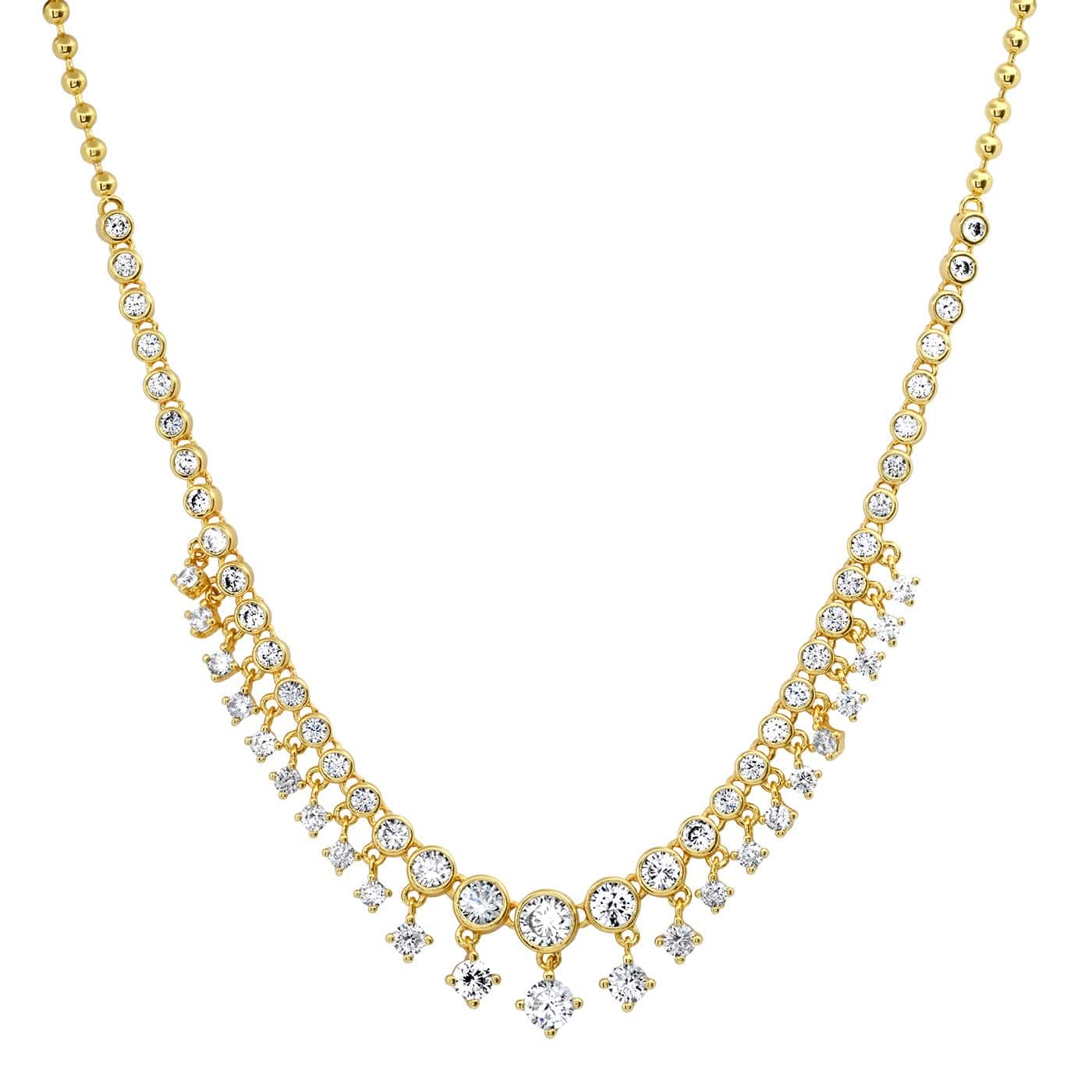 TAI JEWELRY Necklace CZ Bib Necklace