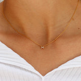 TAI JEWELRY Necklace CZ Initial Necklace