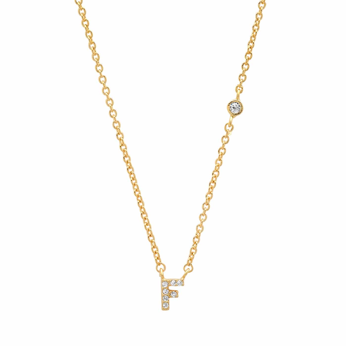TAI JEWELRY | CZ Initial Necklace | Necklace |