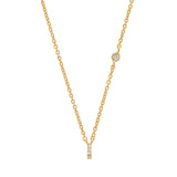 TAI JEWELRY Necklace Gold / I CZ Initial Necklace