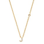 TAI JEWELRY Necklace Gold / J CZ Initial Necklace