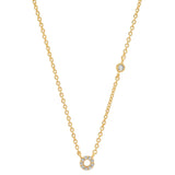 TAI JEWELRY Necklace Gold / O CZ Initial Necklace