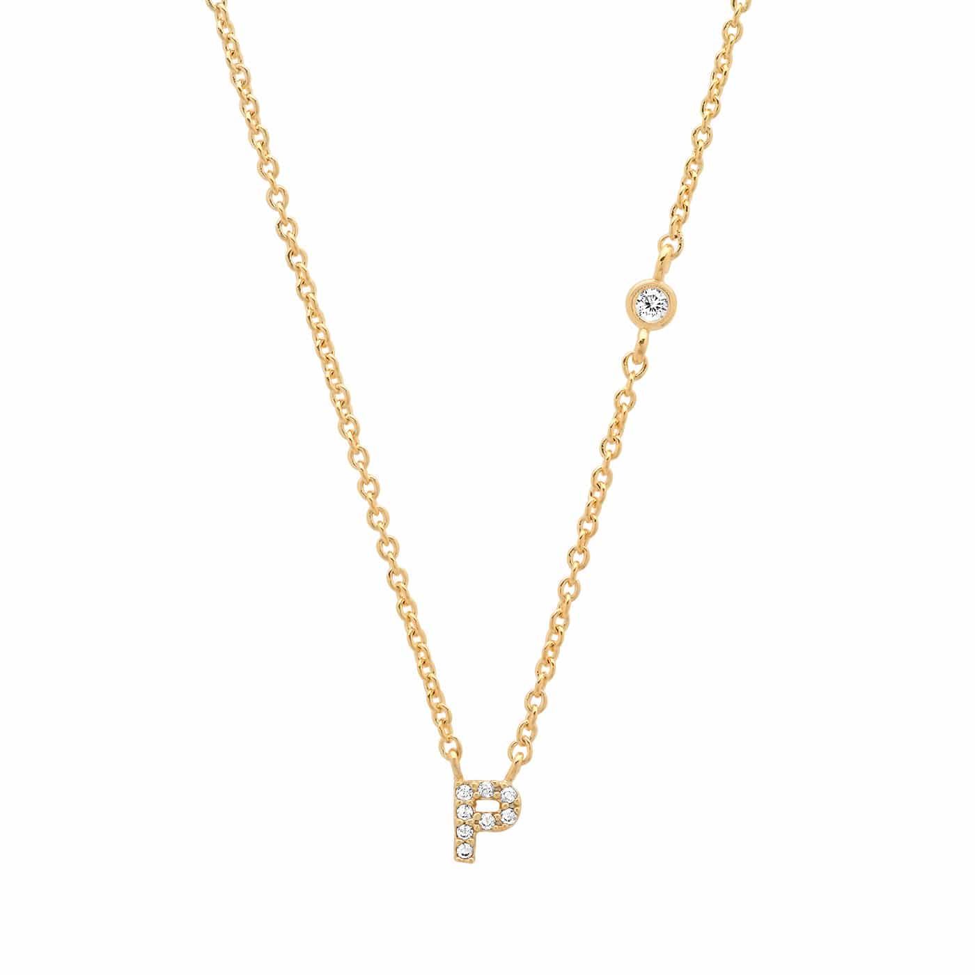 TAI JEWELRY | CZ Initial Necklace | Necklace |