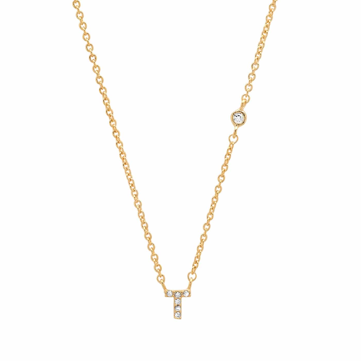TAI JEWELRY | CZ Initial Necklace | Necklace |