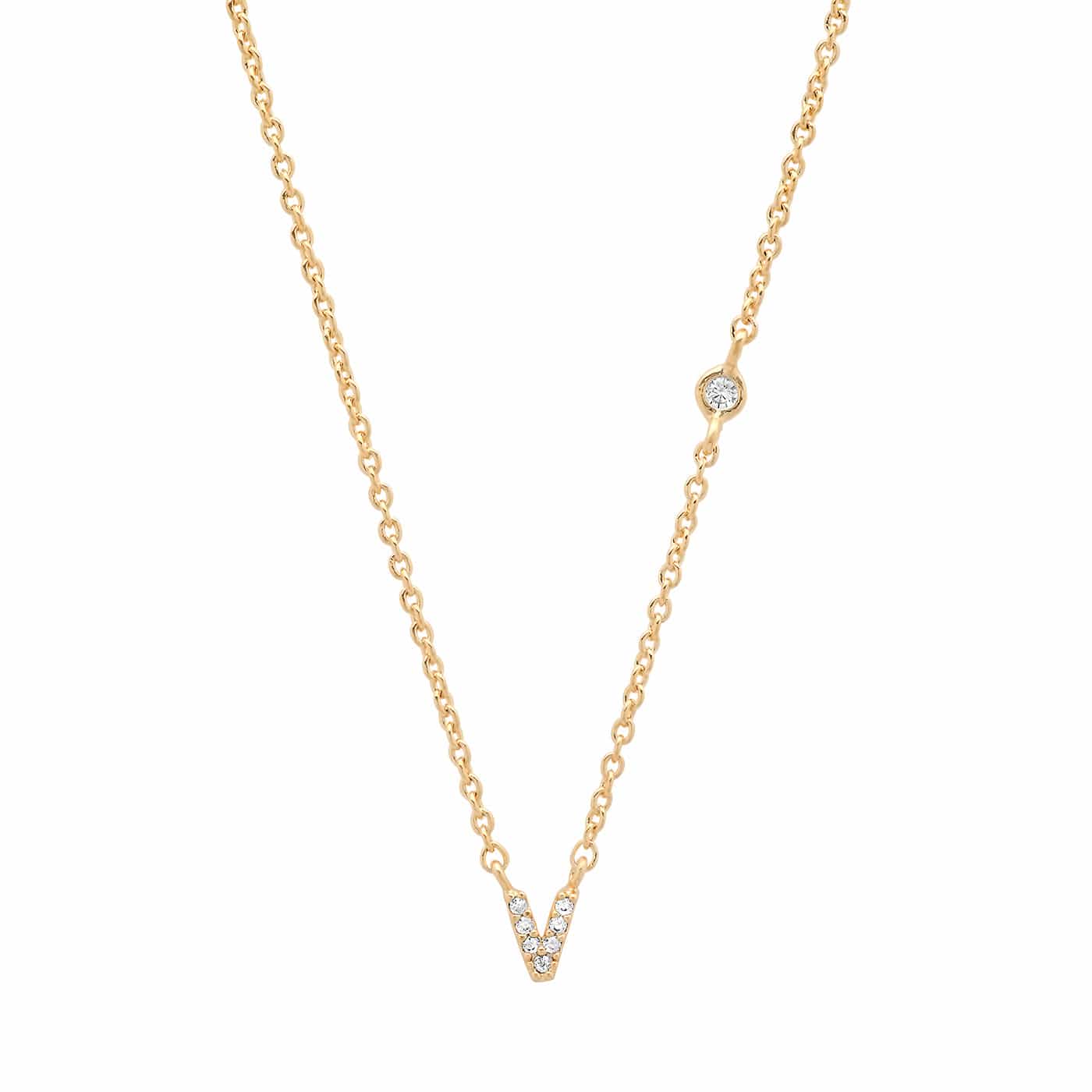 TAI JEWELRY | CZ Initial Necklace | Necklace |