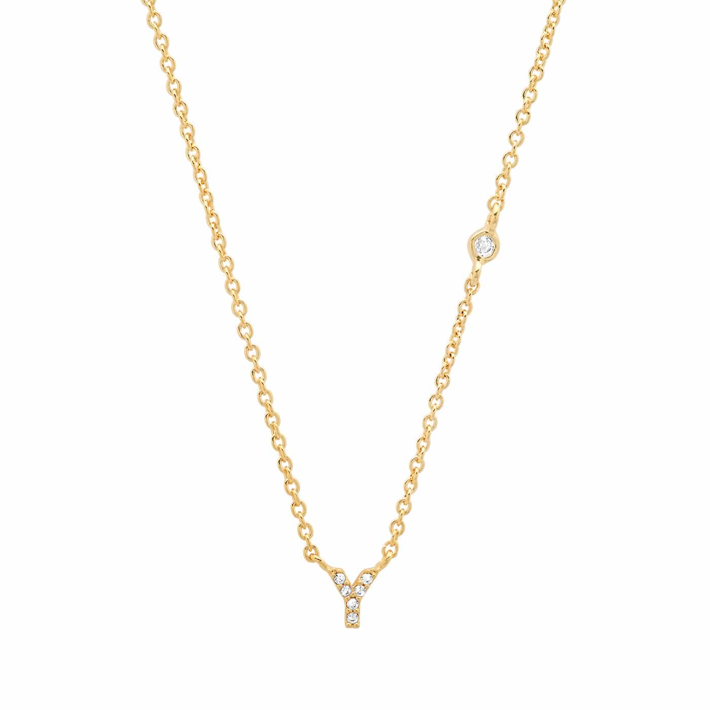 TAI JEWELRY | CZ Initial Necklace | Necklace |