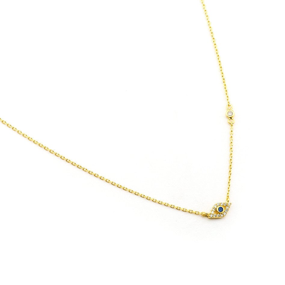 TAI JEWELRY | CZ Mini Evil Eye Pendant Necklace | Necklace |