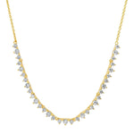 TAI JEWELRY Necklace CZ Pointed Bib Necklace