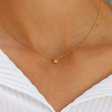 TAI JEWELRY | CZ Starburst Pendant Necklace | Necklace |