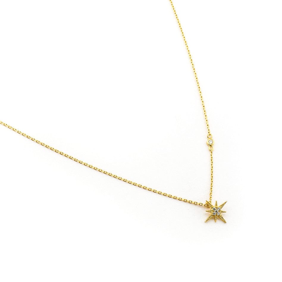 TAI JEWELRY | CZ Starburst Pendant Necklace | Necklace |