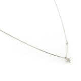 TAI JEWELRY Necklace SILVER CZ Starburst Pendant Necklace