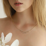 TAI JEWELRY | Dangling CZ Bib Necklace | Necklace |