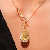 TAI JEWELRY | Double Coin Zodiac Necklace | Necklace |