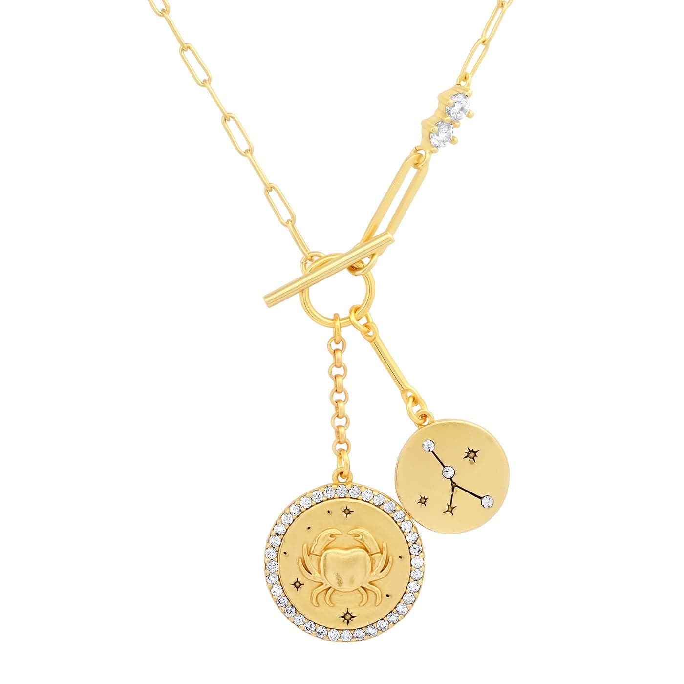 TAI JEWELRY | Double Coin Zodiac Necklace | Necklace |