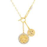 TAI JEWELRY | Double Coin Zodiac Necklace | Necklace |