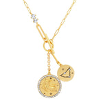 TAI JEWELRY | Double Coin Zodiac Necklace | Necklace |