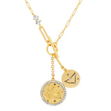 TAI JEWELRY | Double Coin Zodiac Necklace | Necklace |